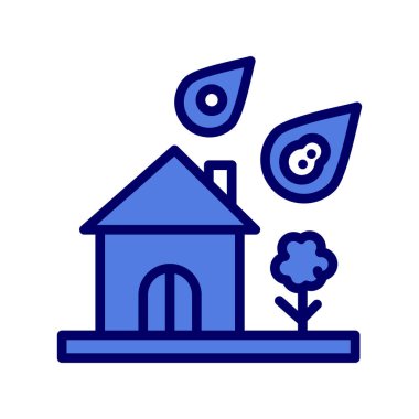 Doğal Afet, basit bir şekilde eşsiz vektör resmetme simgesi