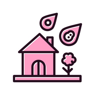 Doğal Afet, basit bir şekilde eşsiz vektör resmetme simgesi