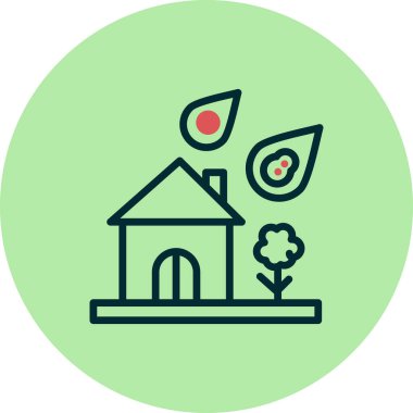 Doğal Afet, basit bir şekilde eşsiz vektör resmetme simgesi