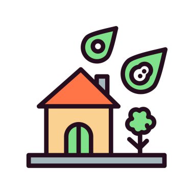 Doğal Afet, basit bir şekilde eşsiz vektör resmetme simgesi