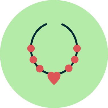 Web ve mobil uygulama tasarımınız için beyaz arkaplanda izole edilmiş simge vektörü, kolye logosu konsepti 