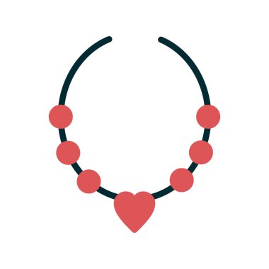 Web ve mobil uygulama tasarımınız için beyaz arkaplanda izole edilmiş simge vektörü, kolye logosu konsepti 