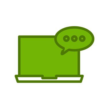 Bilgisayar. Web simgesi basit bir illüstrasyon. Neon İşareti