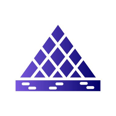 Ortaçağ bayrağının piramidinin vektör çizimi