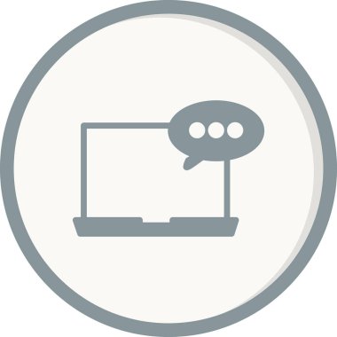 Bilgisayar. Web simgesi basit tasarım