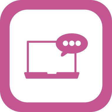 İleti ikonu vektör illüstrasyon tasarımı içeren dizüstü bilgisayar