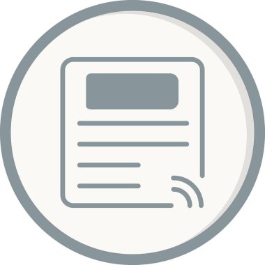 Dosya. Web simgesi basit illüstrasyon