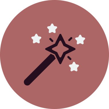 Sihirli değnek. Basit resimleme