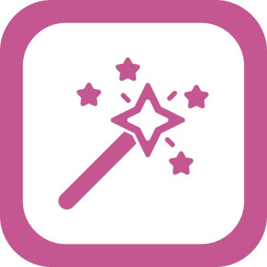 Sihirli değnek. Basit resimleme