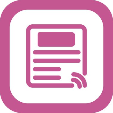 Kişisel ve ticari kullanım için gazete illüstrasyon simgesi