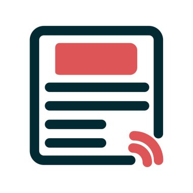 Kişisel ve ticari kullanım için gazete illüstrasyon simgesi