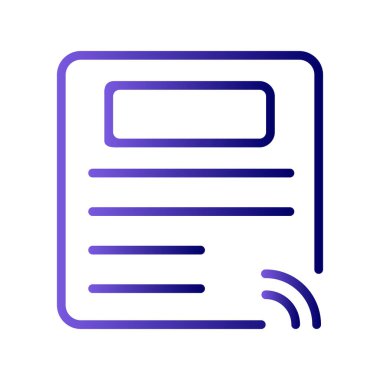 Kişisel ve ticari kullanım için gazete illüstrasyon simgesi