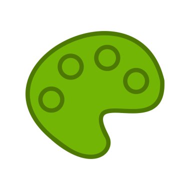 Renk paleti web simgesi, modern vektör illüstrasyonu