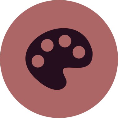 Renk paleti web simgesi, modern vektör illüstrasyonu