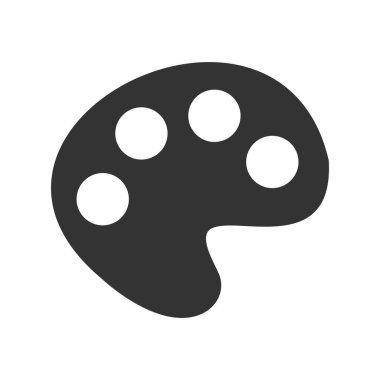 Renk paleti web simgesi, modern vektör illüstrasyonu