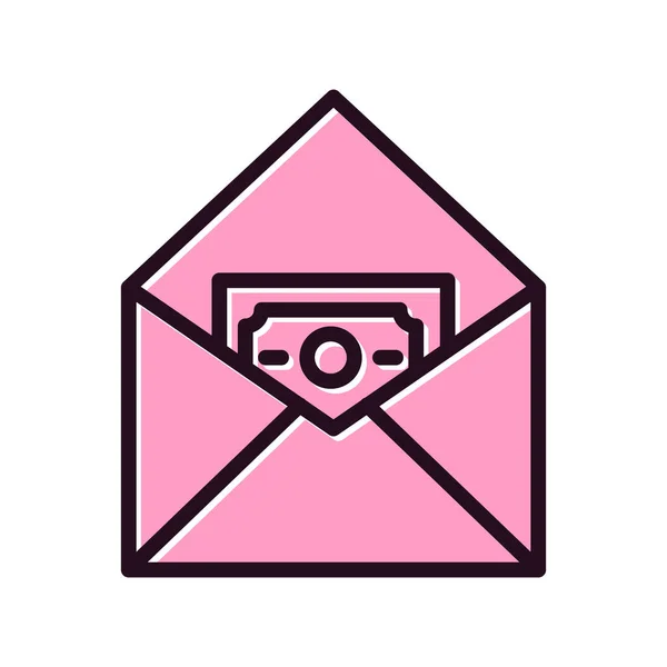 Envelope Mail Ícone Vetor Ilustração — Vetor de Stock