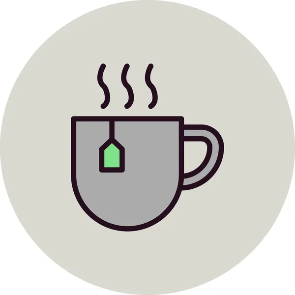 Taza Vector Icono — Vector de stock