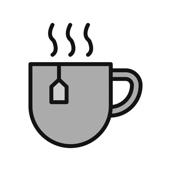 Tea Cup Icon Vector Illustration — Archivo Imágenes Vectoriales