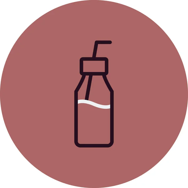 Chocolate Milk Icon Vector Illustration — Stock Vector