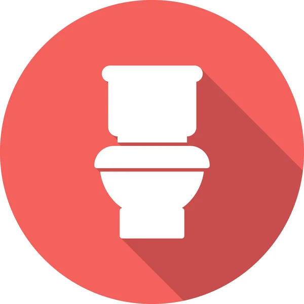 Ikona Znaku Toalety Płaski Styl Projektowania — Wektor stockowy
