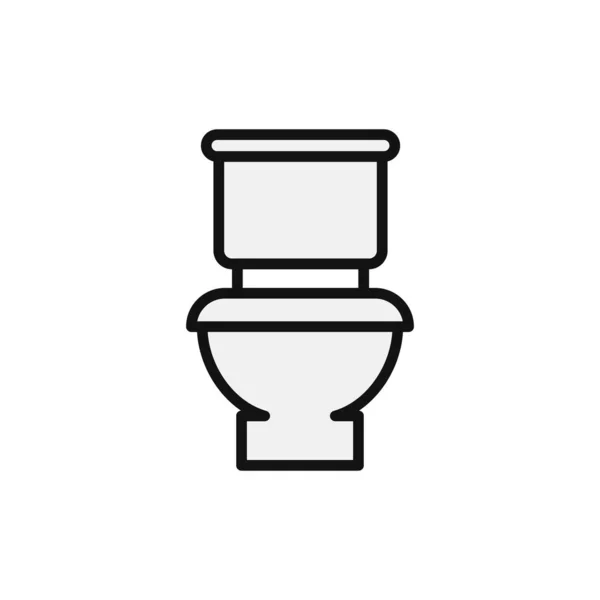 Toilet Sign Icon Flat Design Style — Wektor stockowy