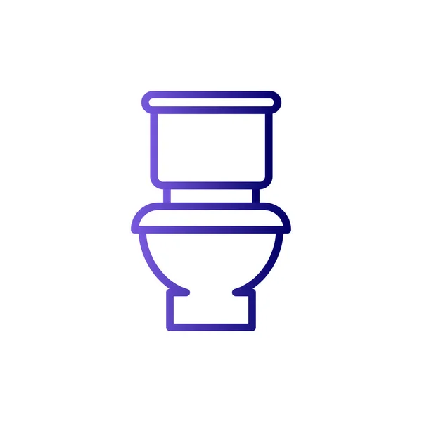 Toilet Sign Icon Flat Design Style — Stock Vector