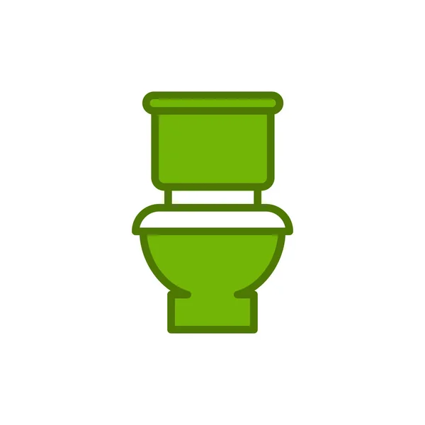 Toilet Sign Icon Flat Design Style — стоковый вектор
