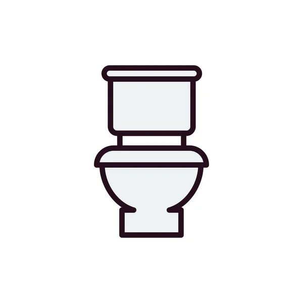 Toilet Sign Icon Flat Design Style — Vector de stock