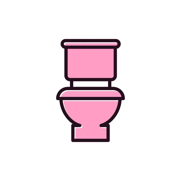 Значок Туалетного Знака Стиль Плоского Дизайну — стоковий вектор