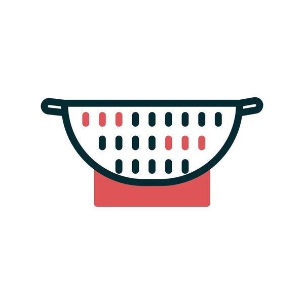 Colander Web Icon Vector Illustration — Image vectorielle