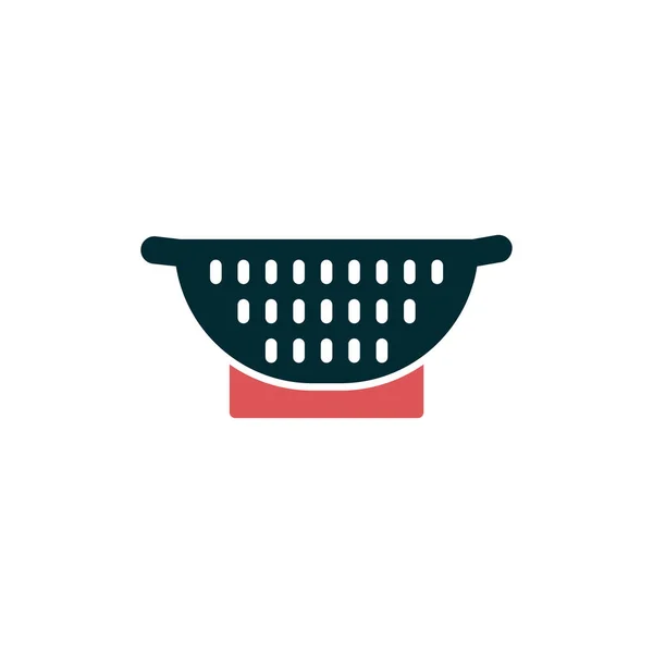 Colander Web Icon Vector Illustration — стоковый вектор