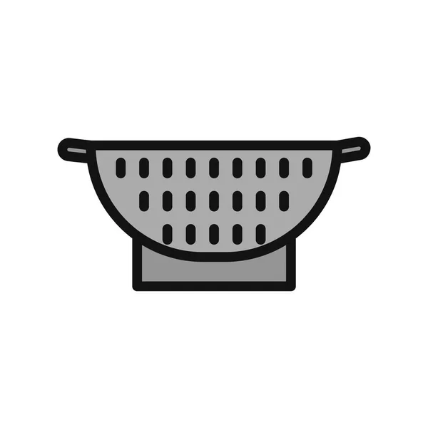 Colander Web Icon Vector Illustration — Stockový vektor