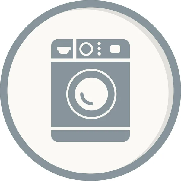 Washing Machine Web Icon Simple Design — Vector de stock