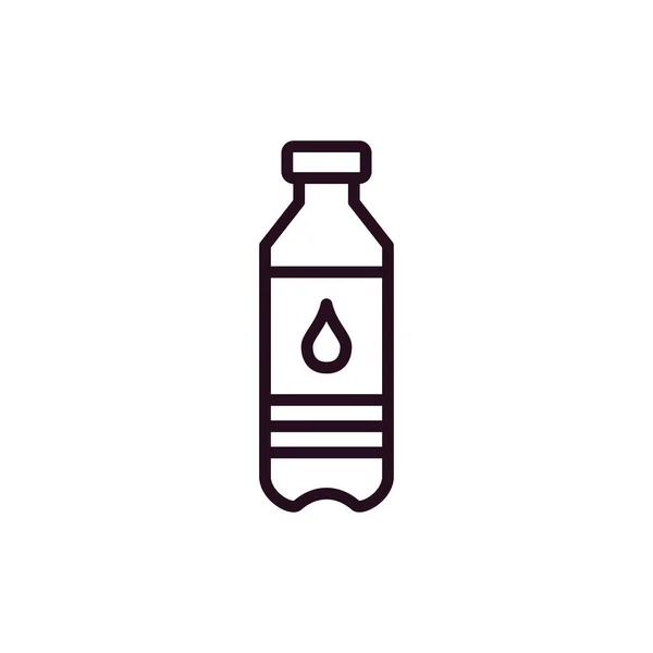Vatten Flaska Ikon Vektor Illustration Design — Stock vektor
