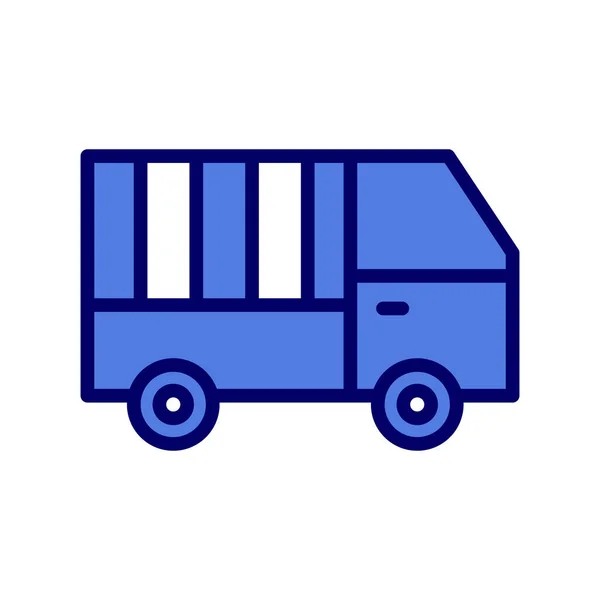 Levering Vrachtwagen Pictogram Vector Illustratie — Stockvector