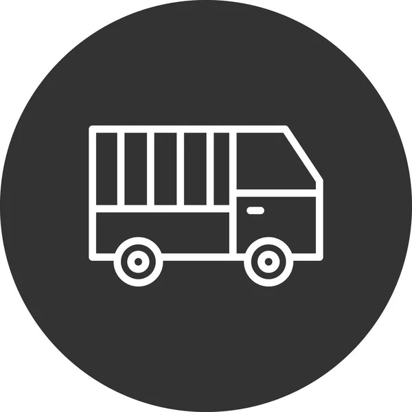 Ilustracja Wektor Dostawy Ciężarówki — Wektor stockowy