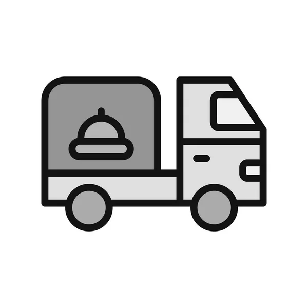 Consegna Camion Icona Vettoriale Illustrazione — Vettoriale Stock