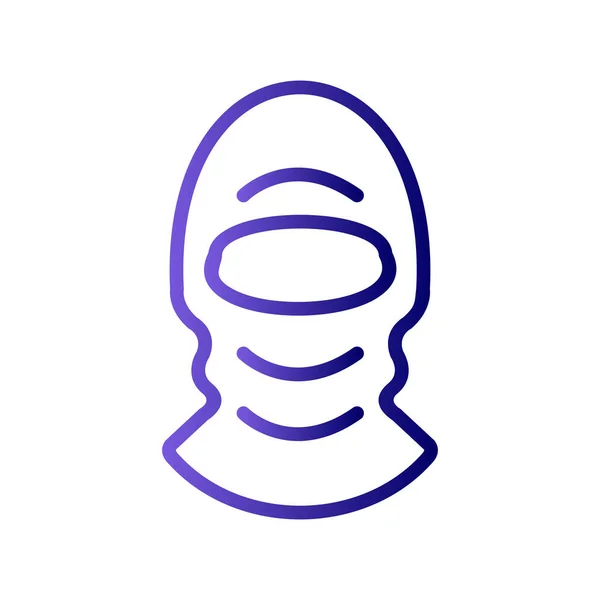 Maszk Szimbólum Egyszerű Sziluett Ikon — Stock Vector