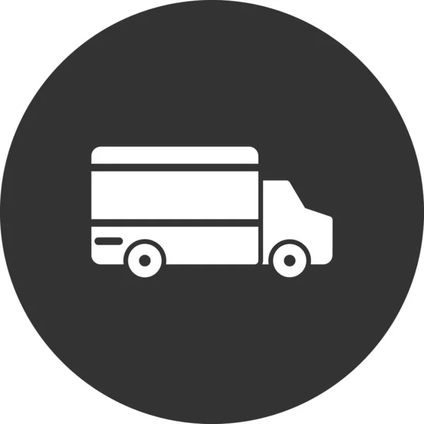 Consegna Camion Icona Vettoriale Illustrazione — Vettoriale Stock