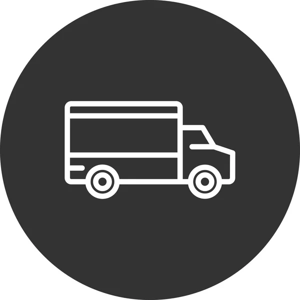 Entrega Caminhão Ícone Vetor Ilustração —  Vetores de Stock