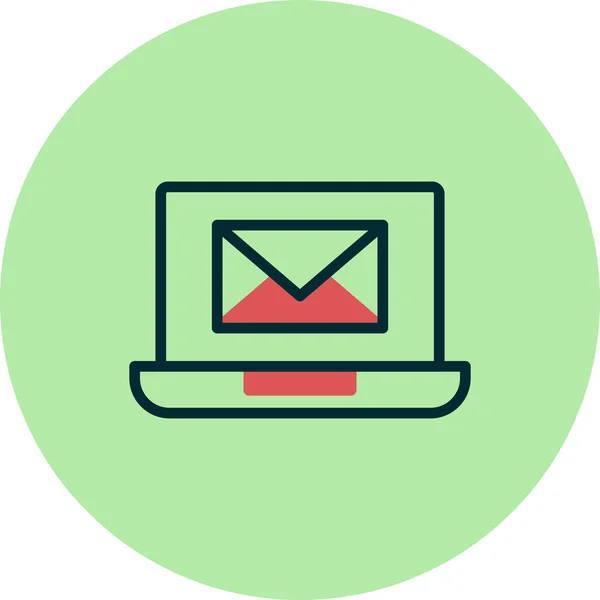 Email Com Design Ilustração Vetorial Mensagem — Vetor de Stock