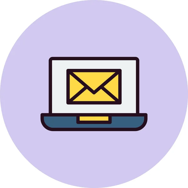 Email Com Design Ilustração Vetorial Mensagem — Vetor de Stock