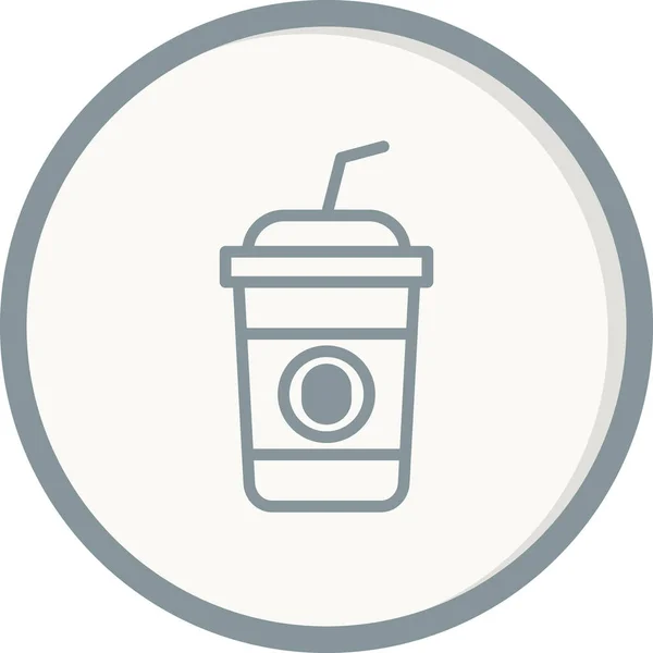 Иконка Чашки Кофе Векторная Иллюстрация — стоковый вектор