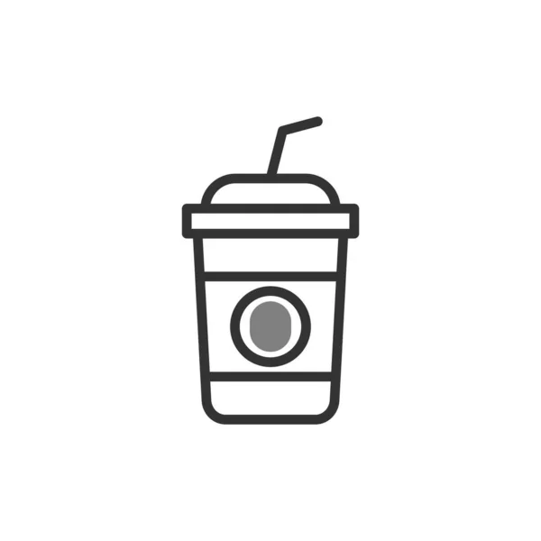 コーヒーカップのアイコンベクトルイラスト — ストックベクタ