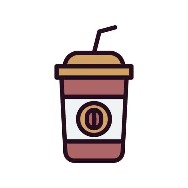 ไอคอนถ วยกาแฟ ภาพวาดเวกเตอร — ภาพเวกเตอร์สต็อก