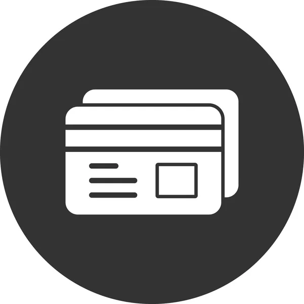Kreditkort Ikon Vektor Illustration — Stock vektor