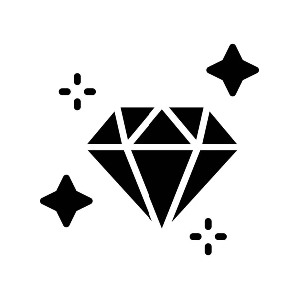 Diamant Symbol Vektor Illustration — Stockvektor