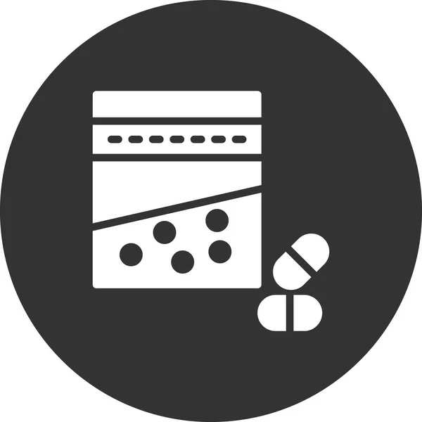 Droge Web Symbol Einfache Illustration — Stockvektor