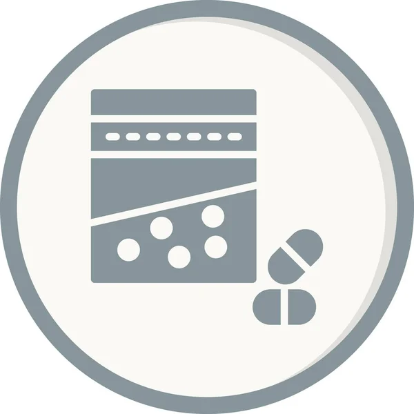 Droge Web Symbol Einfache Illustration — Stockvektor