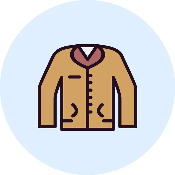 Jacket Icon Vector Illustration — Stock Vector